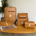 Kit Baby 4 Couro Personalizado | Caramelo