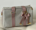 Bolsa da Mamãe - Linho Bege com Fitas Rosê