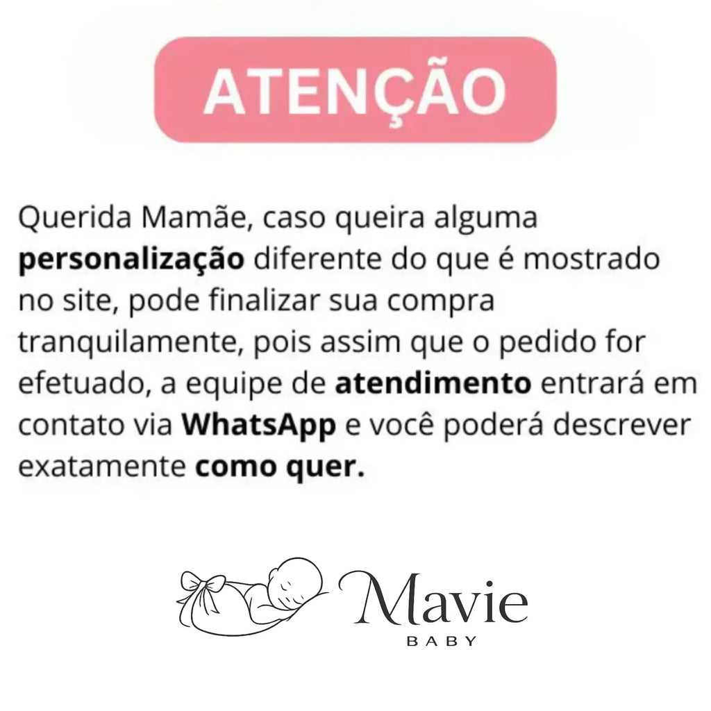 Kit Saída Maternidade Gabi - Personalize Com o Nome da Sua Princesa